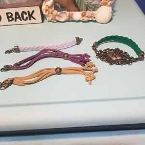 Vintage initial R changeable bracelet